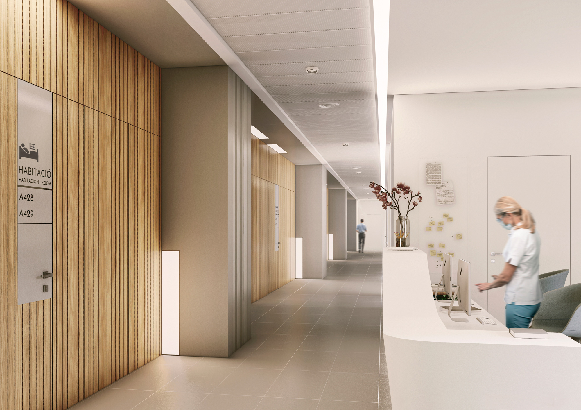 Valencia – interiores de hospital y escuela
